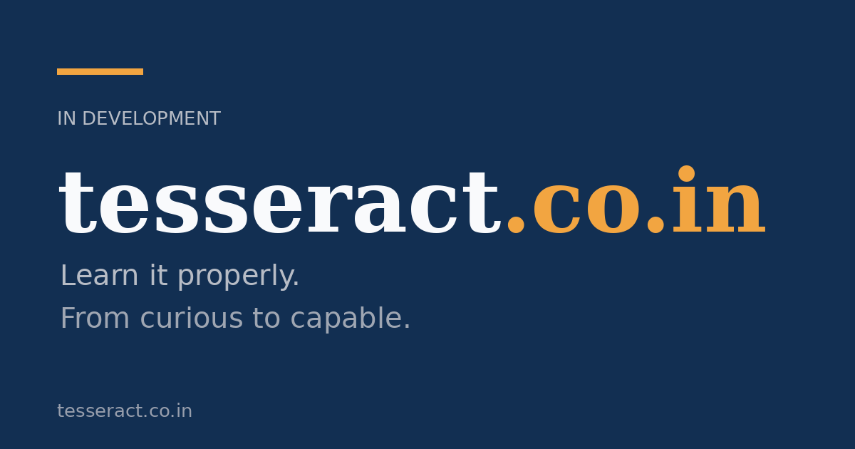 Link preview image for tesseract.co.in